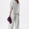 Basics-Sweatshirt mit schulterfreiem Ausschnitt