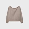 Basics-Sweatshirt mit schulterfreiem Ausschnitt