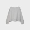 Basics-Sweatshirt mit schulterfreiem Ausschnitt
