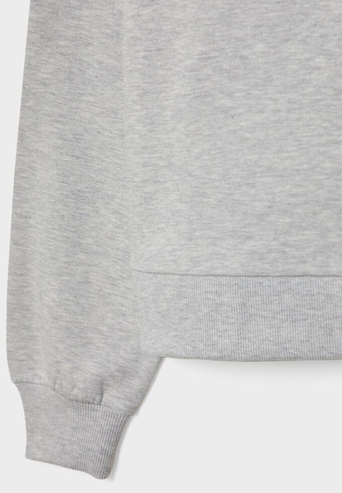 Basics-Sweatshirt mit schulterfreiem Ausschnitt