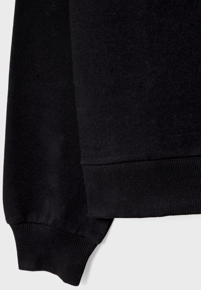 Basics-Sweatshirt mit schulterfreiem Ausschnitt