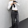 Basics T-Shirt mit hohem Kragen Basics T-Shirt mit hohem Kragen