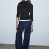 Basics T-Shirt mit hohem Kragen Basics T-Shirt mit hohem Kragen