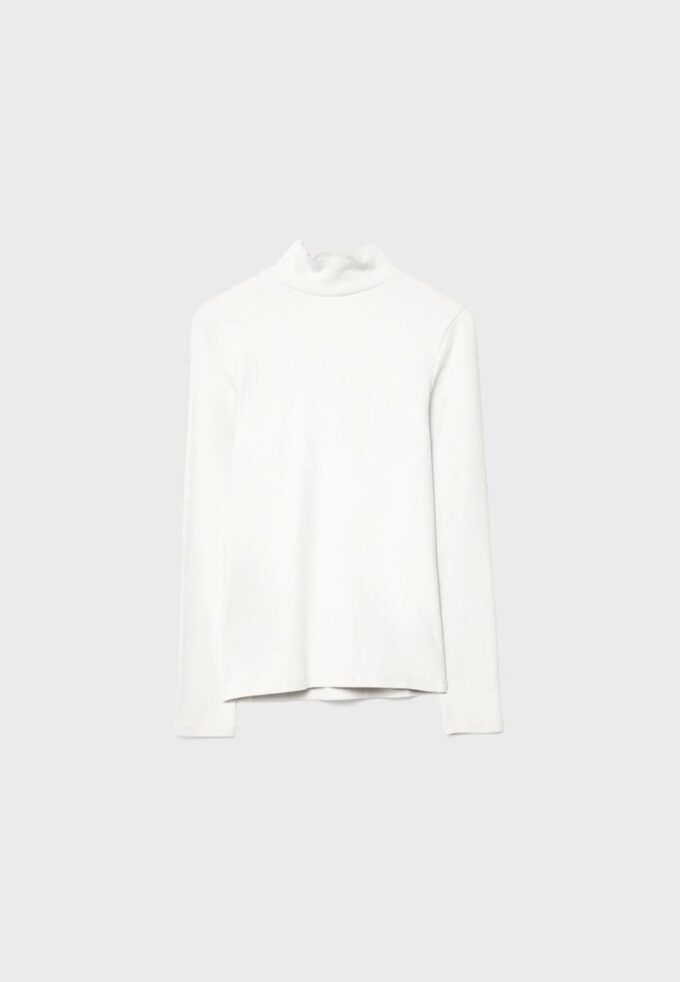 Basics T-Shirt mit hohem Kragen Basics T-Shirt mit hohem Kragen