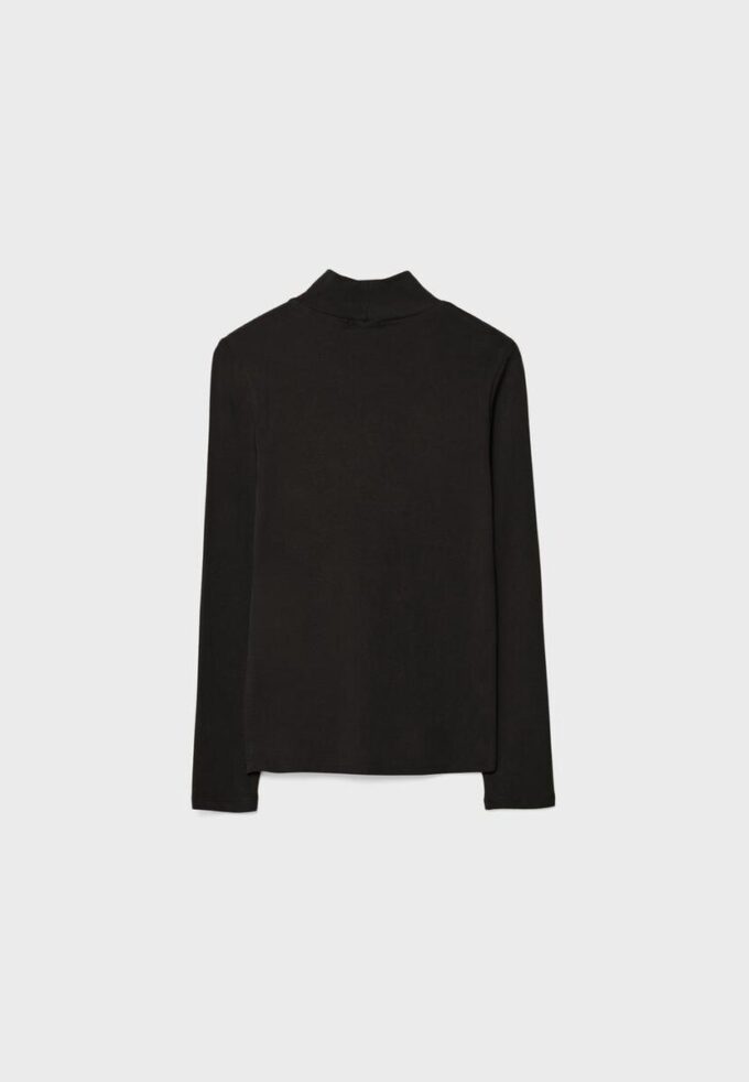 Basics T-Shirt mit hohem Kragen Basics T-Shirt mit hohem Kragen
