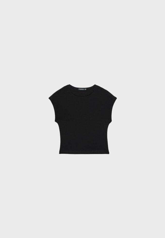 Basics tailliertes Crop-T-Shirt Basics tailliertes Crop-T-Shirt