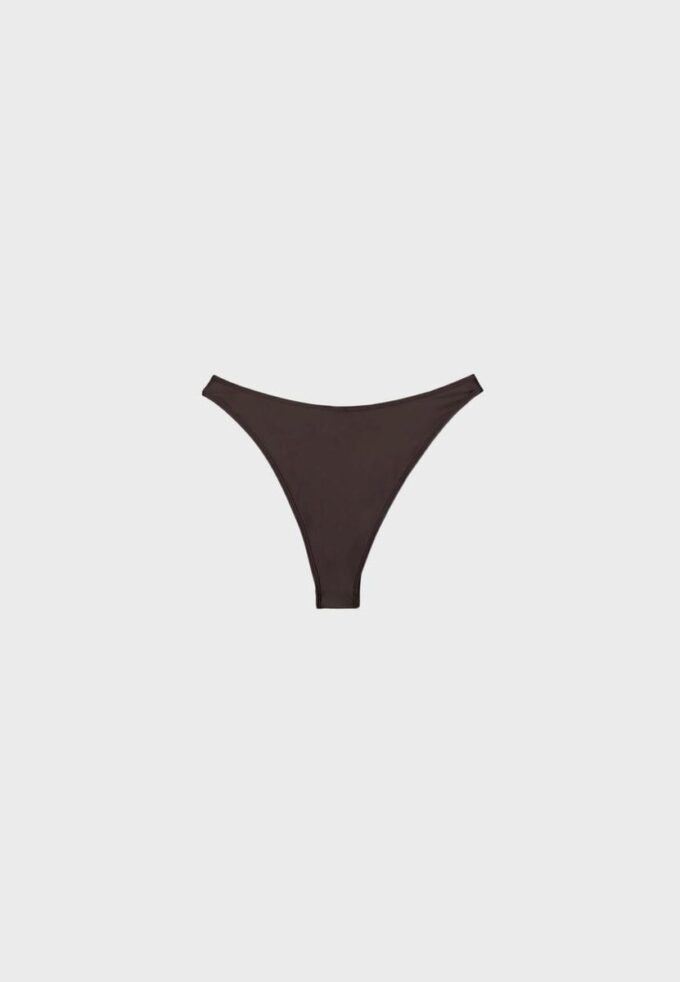 Basics-Version des brasilianischen Bikini-Slips aus Satin Basics-Version des brasilianischen Bikini-Slips aus Satin