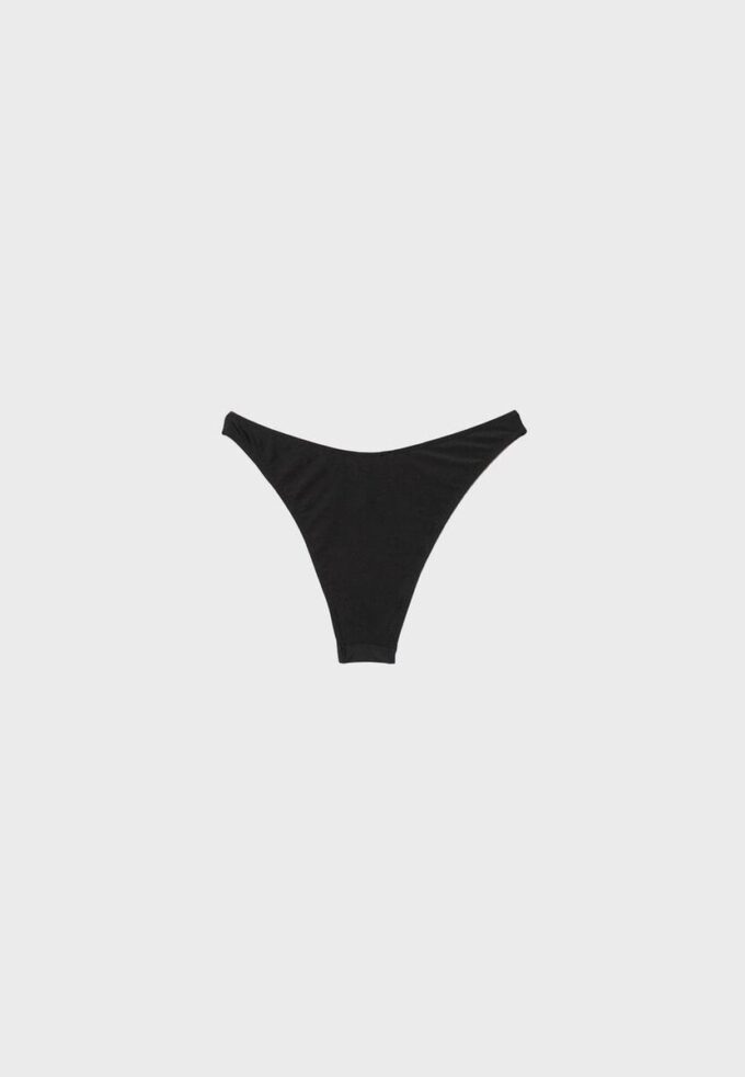 Basics-Version des brasilianischen Bikini-Slips mit V-Ausschnitt Basics-Version des brasilianischen Bikini-Slips mit V-Ausschnitt