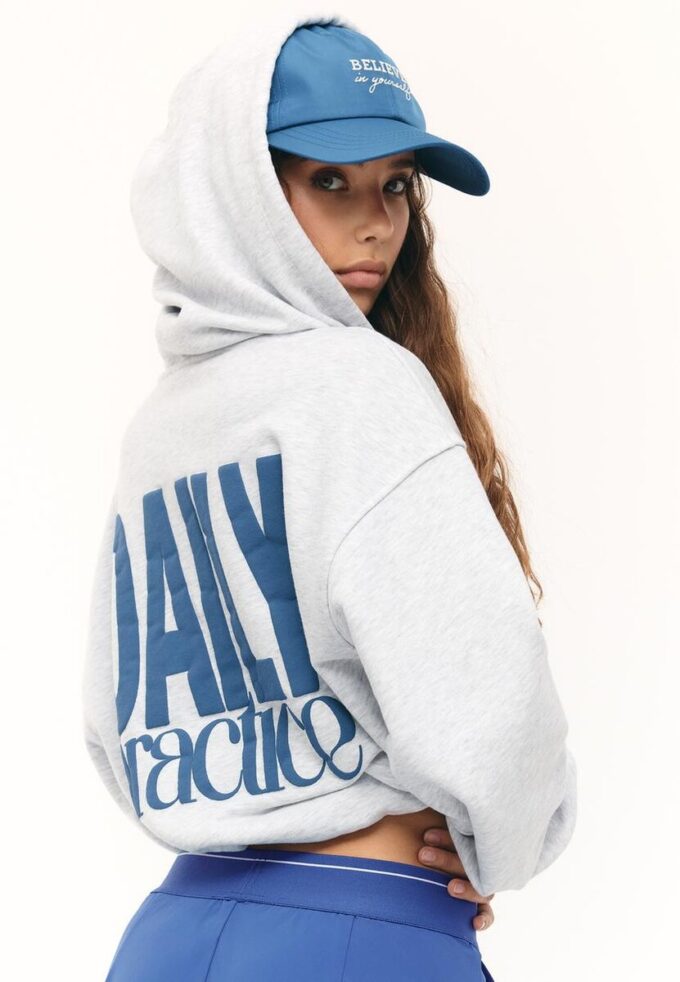 Bedrucktes Bomber-Sweatshirt mit Kapuze Bedrucktes Bomber-Sweatshirt mit Kapuze