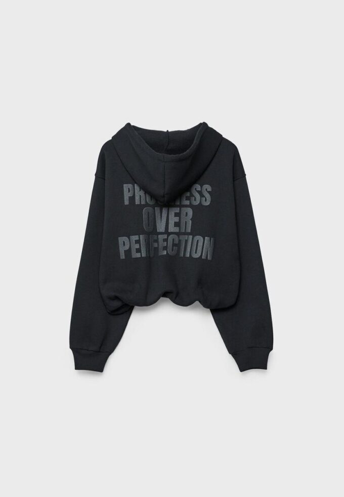 Bedrucktes Bomber-Sweatshirt mit Kapuze Bedrucktes Bomber-Sweatshirt mit Kapuze