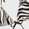 Bedrucktes Satin-Triangel-Bikini-Oberteil Bedrucktes Satin-Triangel-Bikini-Oberteil