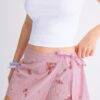 Bestickter gestreifter Sarong-Skort Bestickter gestreifter Sarong-Skort