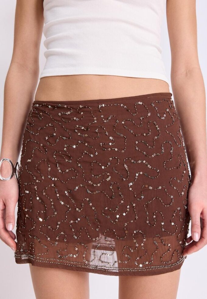 Bestickter Mini-Skort