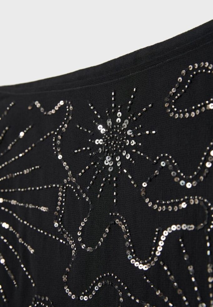Bestickter Wickel-Mini-Skort