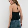 Besticktes Neckholder-Oberteil Besticktes Neckholder-Oberteil