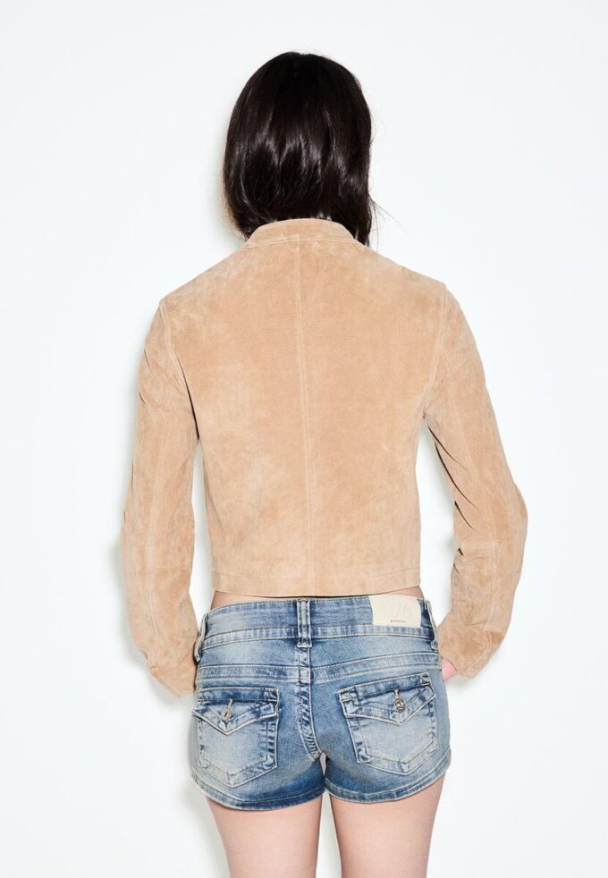 Bikerjacke aus 100 % Leder