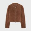 Bikerjacke aus 100 % Leder