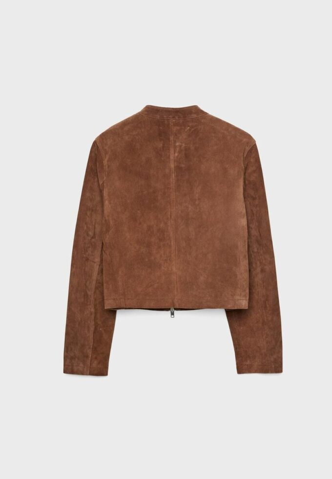 Bikerjacke aus 100 % Leder