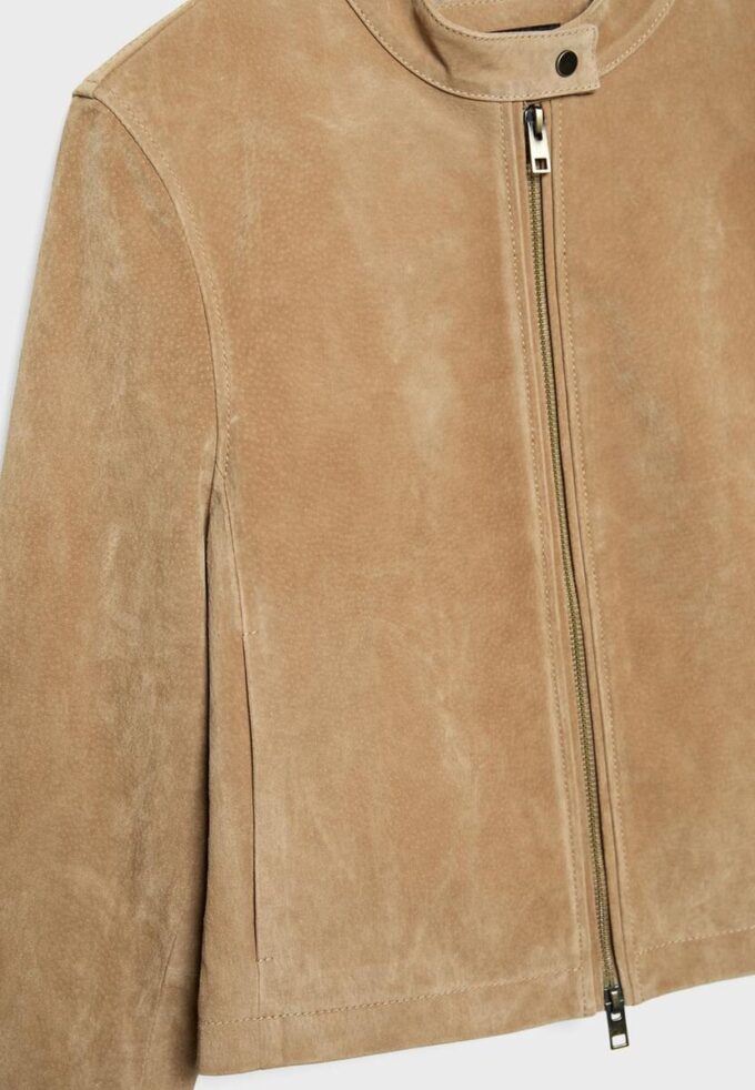 Bikerjacke aus 100 % Leder
