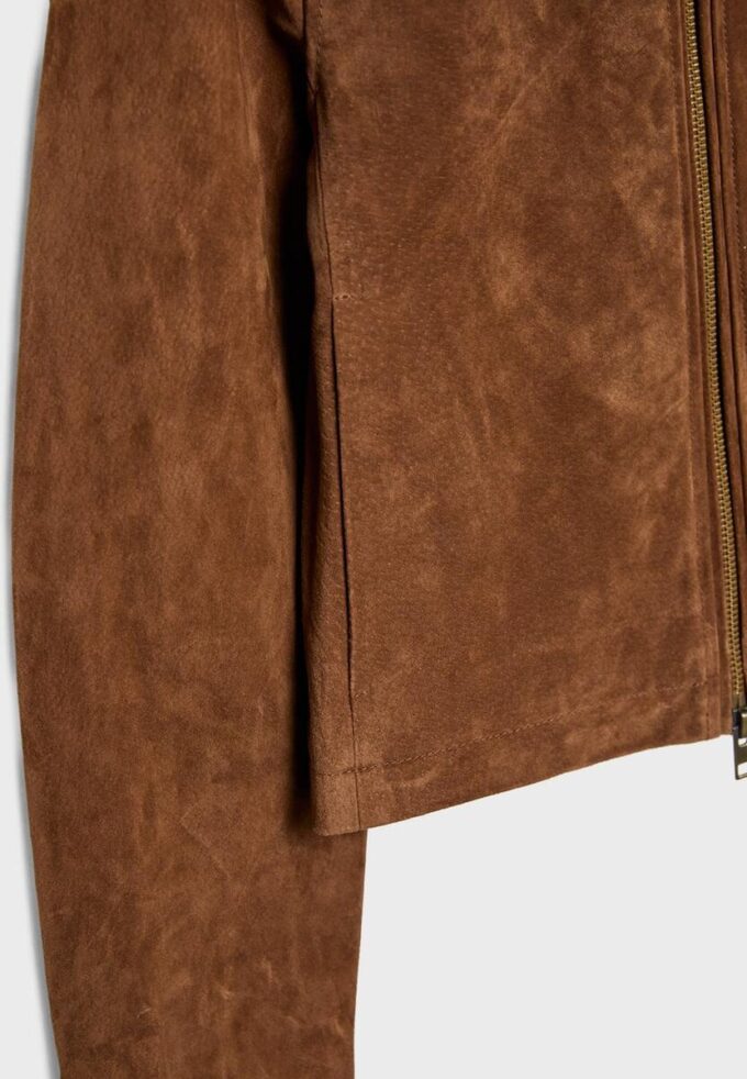 Bikerjacke aus 100 % Leder