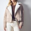 Bikerjacke aus Kunstwildleder