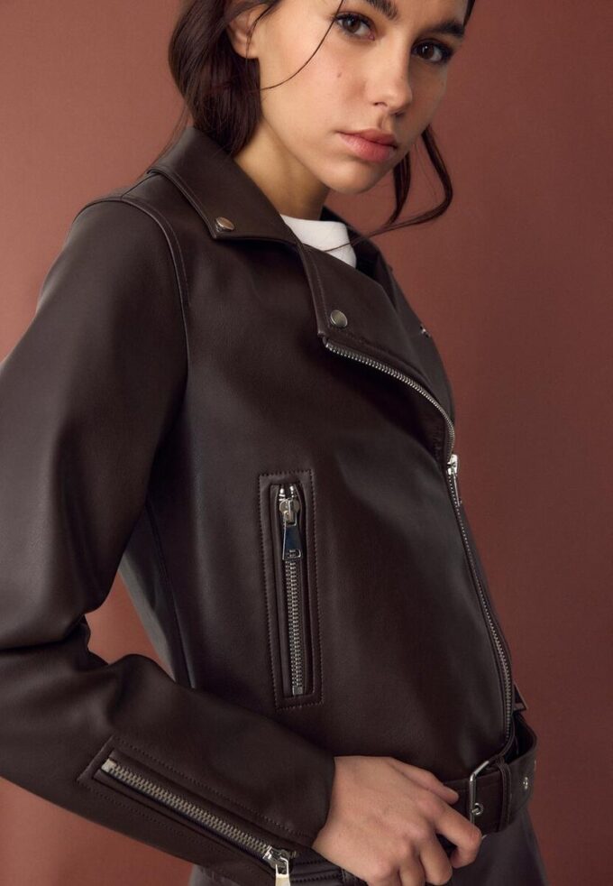 Bikerjacke in Lederoptik Bikerjacke in Lederoptik