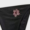 Bikini-Höschen im brasilianischen Stil mit Blumenstickerei Bikini-Höschen im brasilianischen Stil mit Blumenstickerei