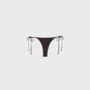 Bikini-Höschen mit Nieten und seitlichen Bändern