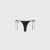 Bikini-Höschen mit Nieten und seitlichen Bändern Bikini-Höschen mit Nieten und seitlichen Bändern