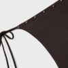 Bikini-Höschen mit Nieten und seitlichen Bändern