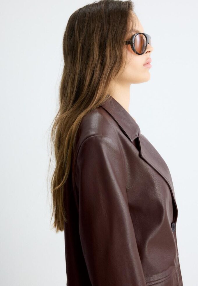 Blazer aus Kunstleder Blazer aus Kunstleder