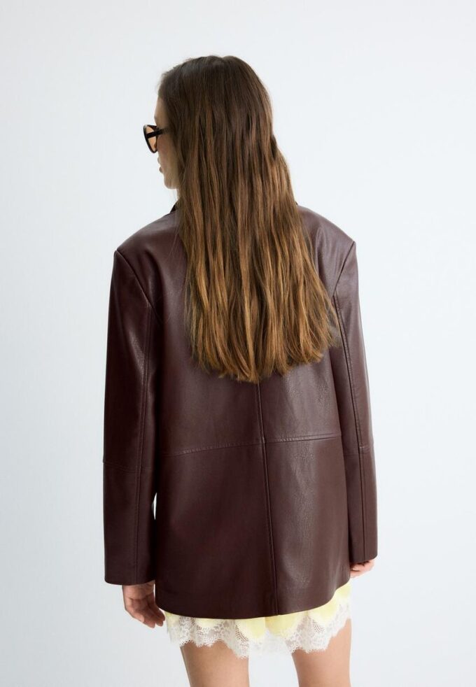 Blazer aus Kunstleder Blazer aus Kunstleder