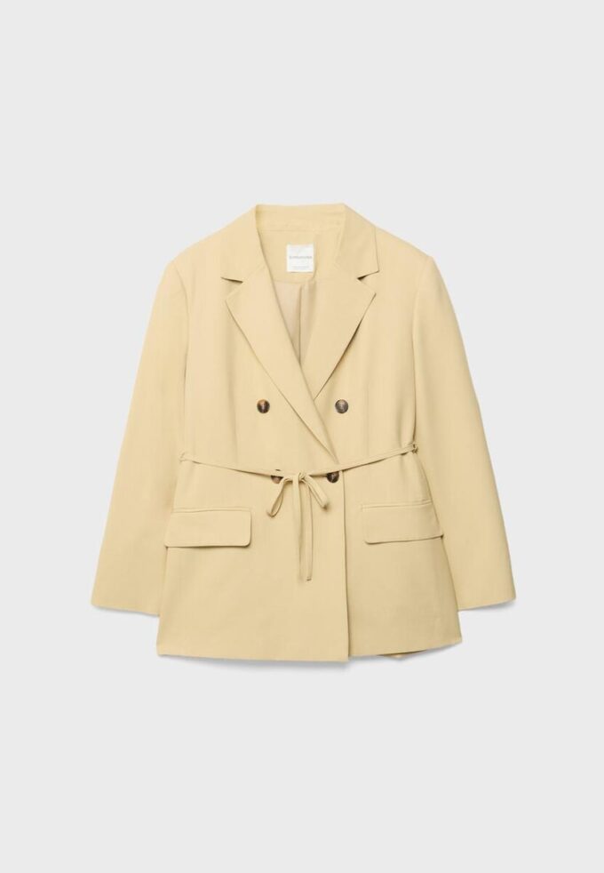 Blazer mit Gürtel Blazer mit Gürtel