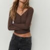 Bluse mit Knöpfen