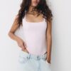 Body aus Polyamid mit quadratischem Ausschnitt Body aus Polyamid mit quadratischem Ausschnitt