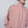 Bomberjacke aus Kunstwildleder Bomberjacke aus Kunstwildleder
