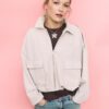 Bomberjacke aus Kunstwildleder Bomberjacke aus Kunstwildleder