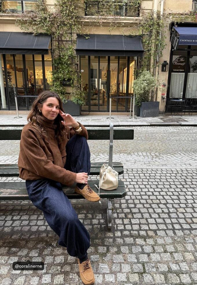 Bomberjacke aus Kunstwildleder Bomberjacke aus Kunstwildleder