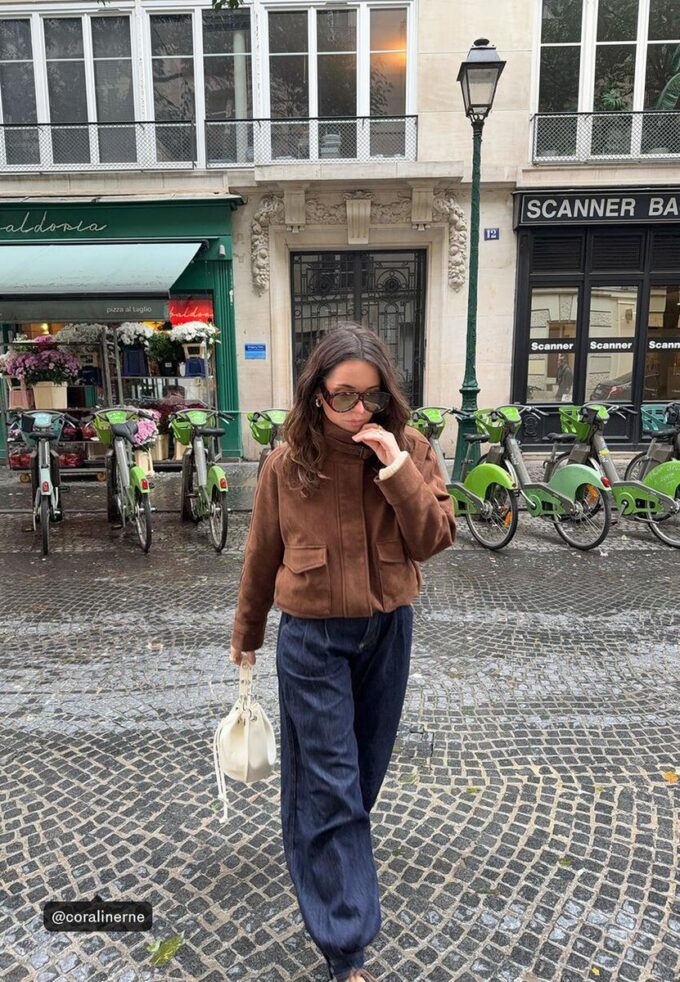 Bomberjacke aus Kunstwildleder Bomberjacke aus Kunstwildleder
