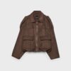 Bomberjacke aus Kunstwildleder Bomberjacke aus Kunstwildleder
