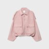 Bomberjacke aus Kunstwildleder Bomberjacke aus Kunstwildleder