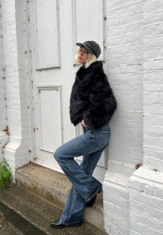 Bootcut-Jeans mit niedriger Taille