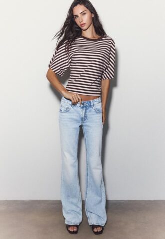 Bootcut-Jeans mit niedriger Taille