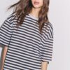 Boxy-T-Shirt mit kurzen Ärmeln