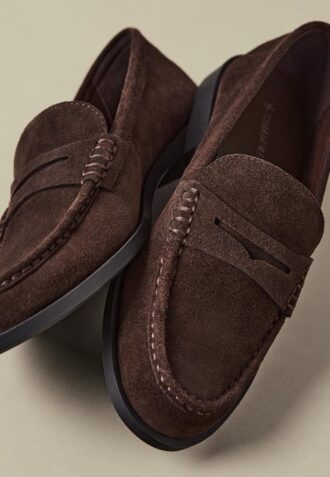 Braune Leder-Loafer