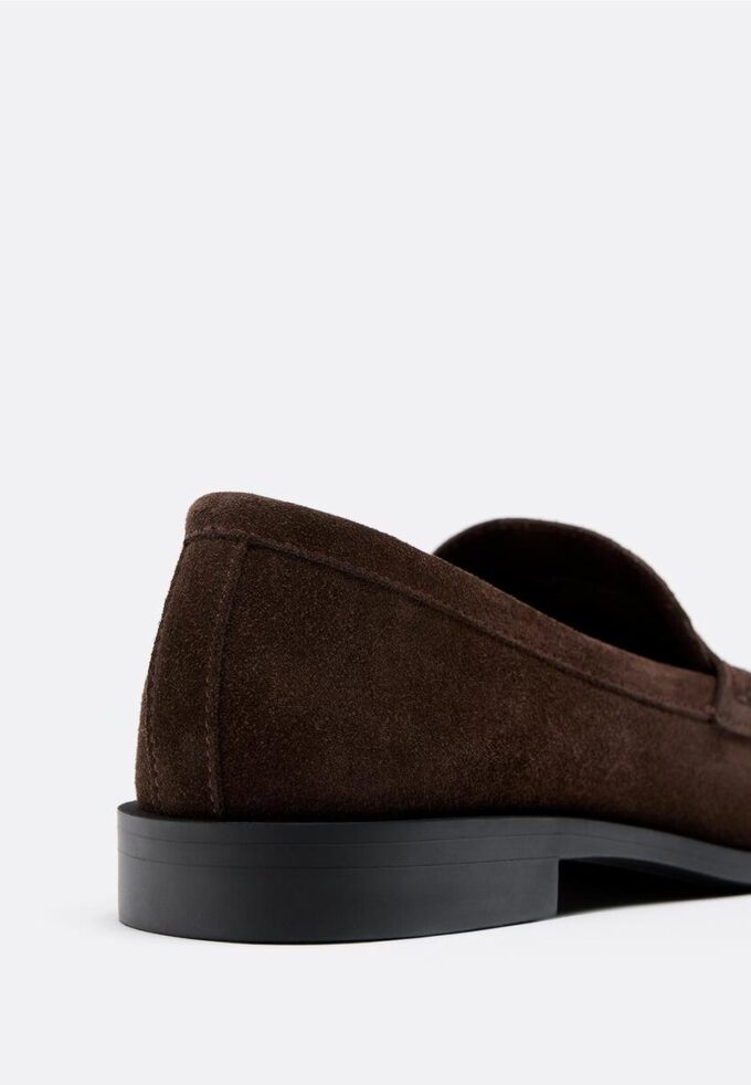 Braune Leder-Loafer