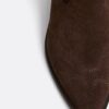 Cowboy-Stiefeletten aus Spaltleder mit Absatz