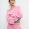 Cropped-Sweatshirt im Washed-Look