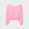 Cropped-Sweatshirt im Washed-Look