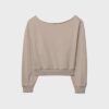 Cropped-Sweatshirt im Washed-Look Cropped-Sweatshirt im Washed-Look